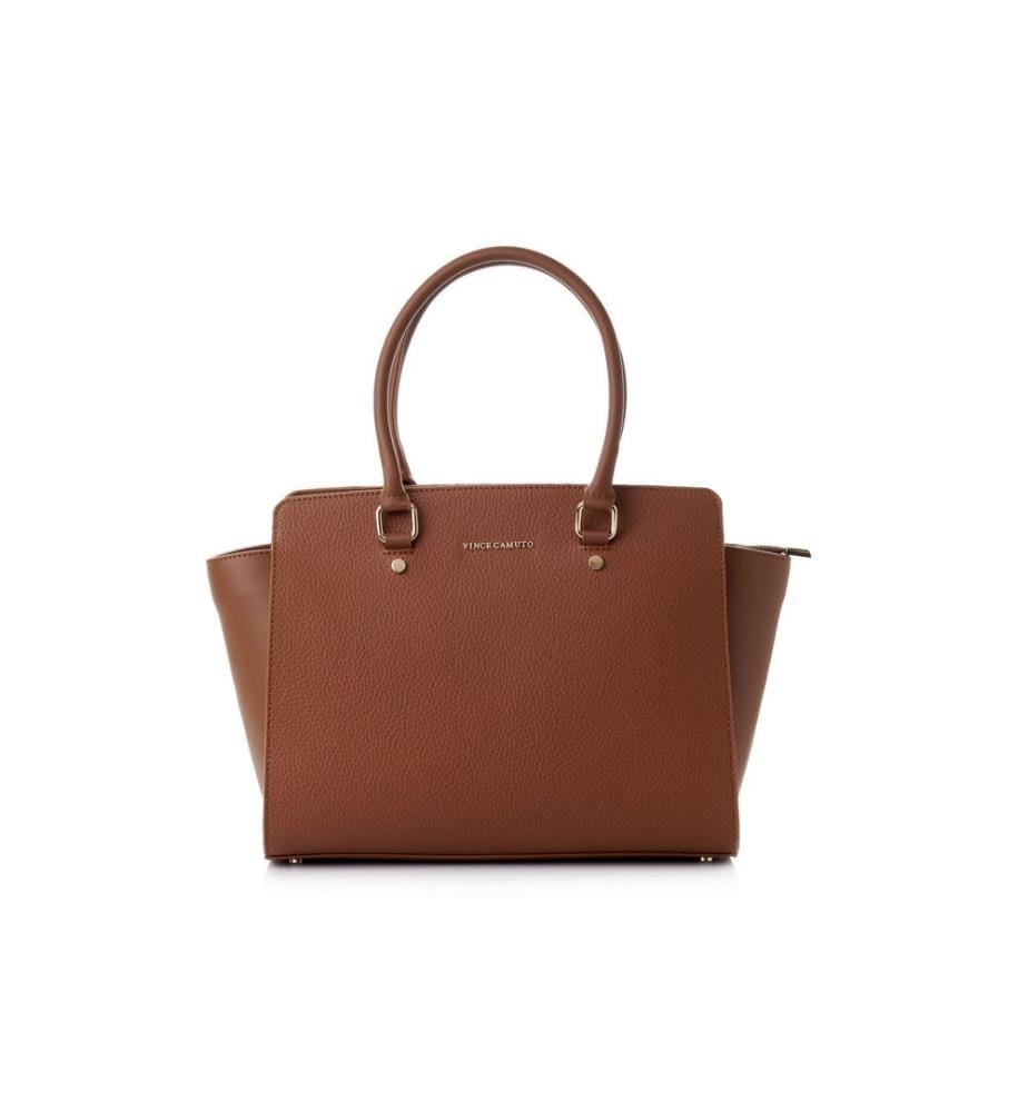 Sac à main, 100 % cuir polyvinyle, beige