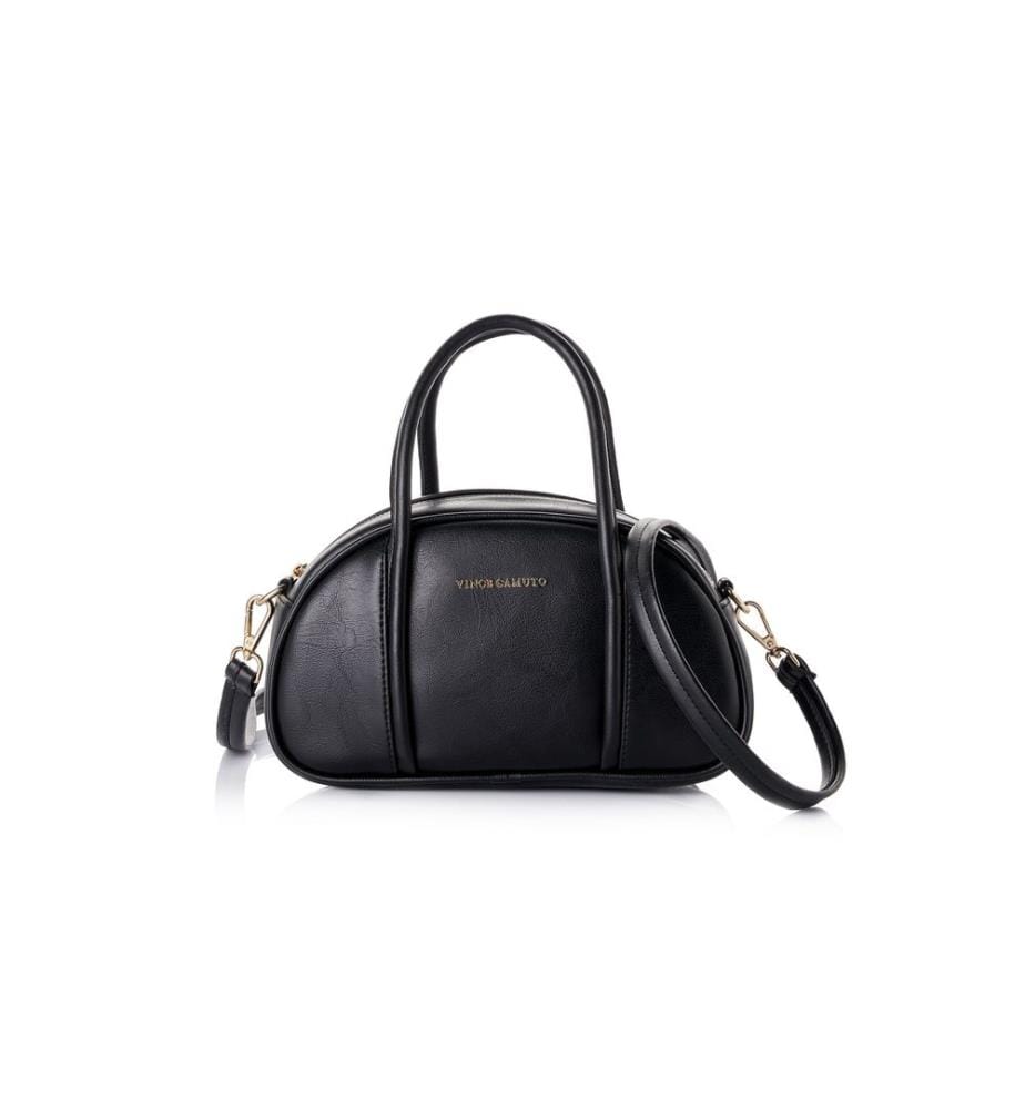 Sac à main, 100 % cuir polyvinyle, noir