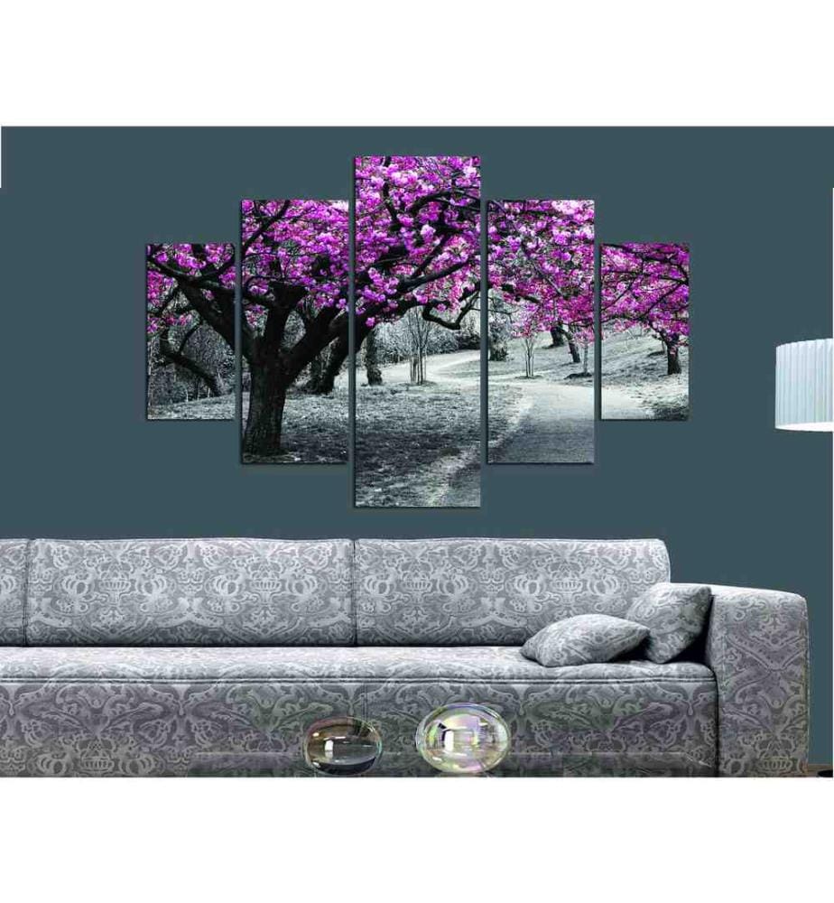 Peinture décorative MDF, 5 pièces, Multicolore, MDF
