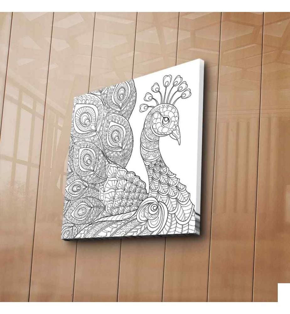 Toile décorative à peindre, Multicolore, Toile en daim