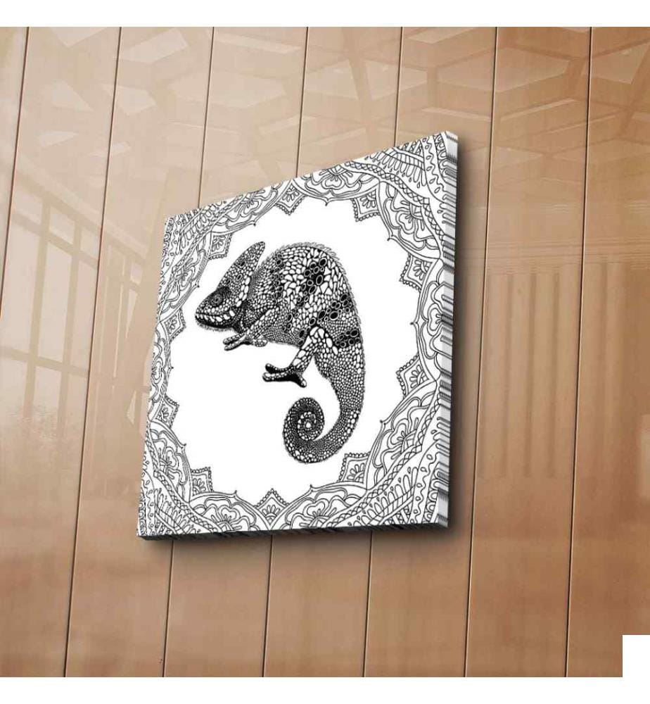 Toile décorative à peindre, Multicolore, Toile en daim