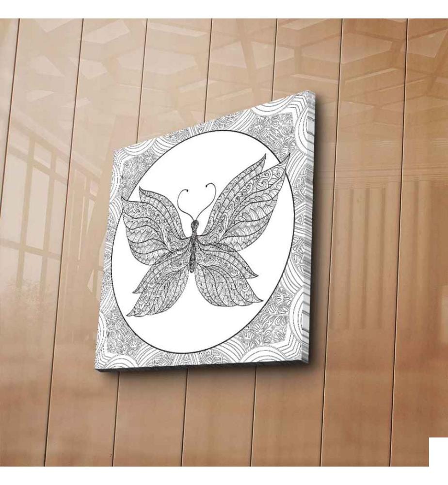 Toile décorative à peindre, Multicolore, Toile en daim