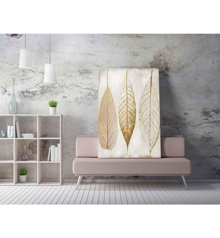 Peinture décorative sur toile, multicolore, 50% polyester - 50% coton, cadre en bois