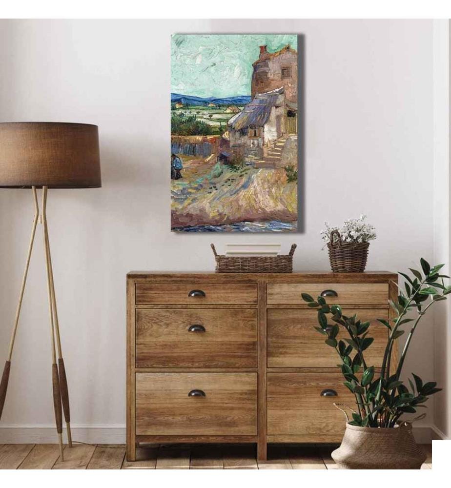 Peinture décorative sur toile, multicolore, toile, cadre en bois