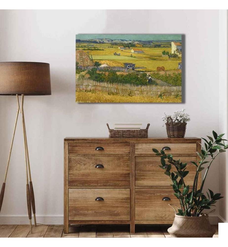Peinture décorative sur toile, multicolore, toile, cadre en bois