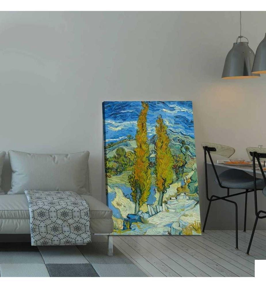 Peinture décorative sur toile, multicolore, toile, cadre en bois