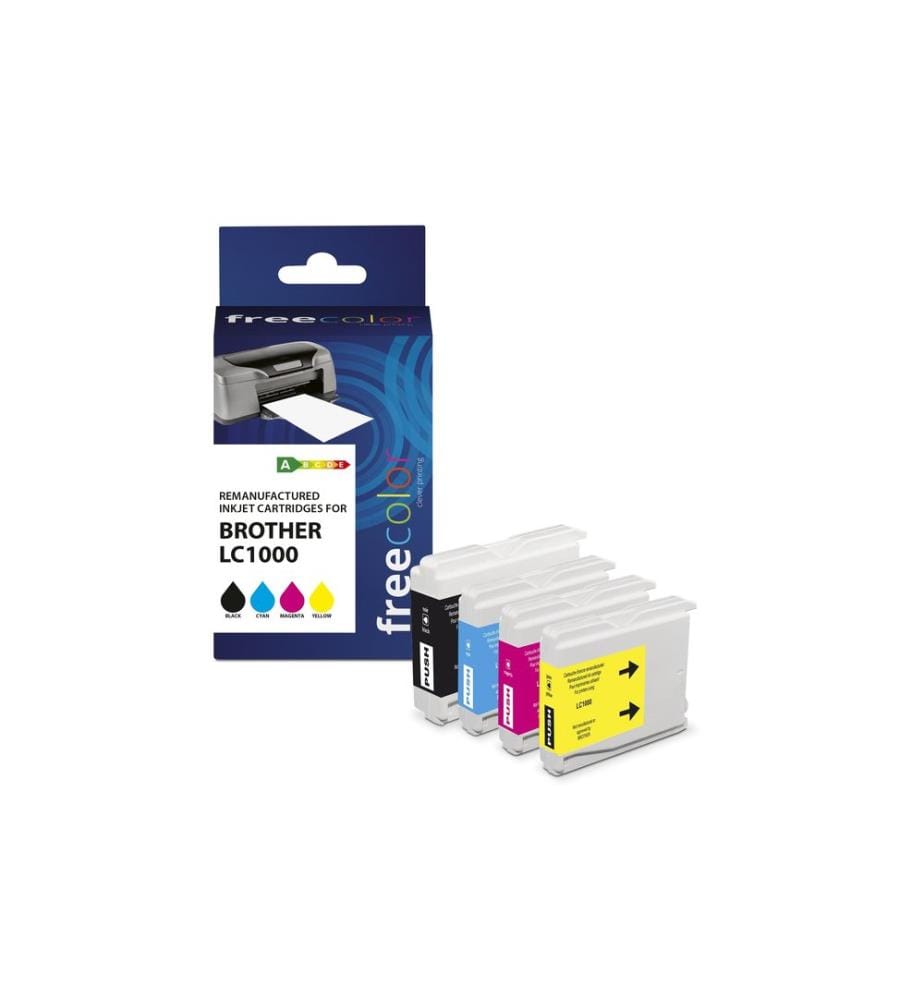 FREECOLOR - Encre Brother LC-1000 Multipack Color