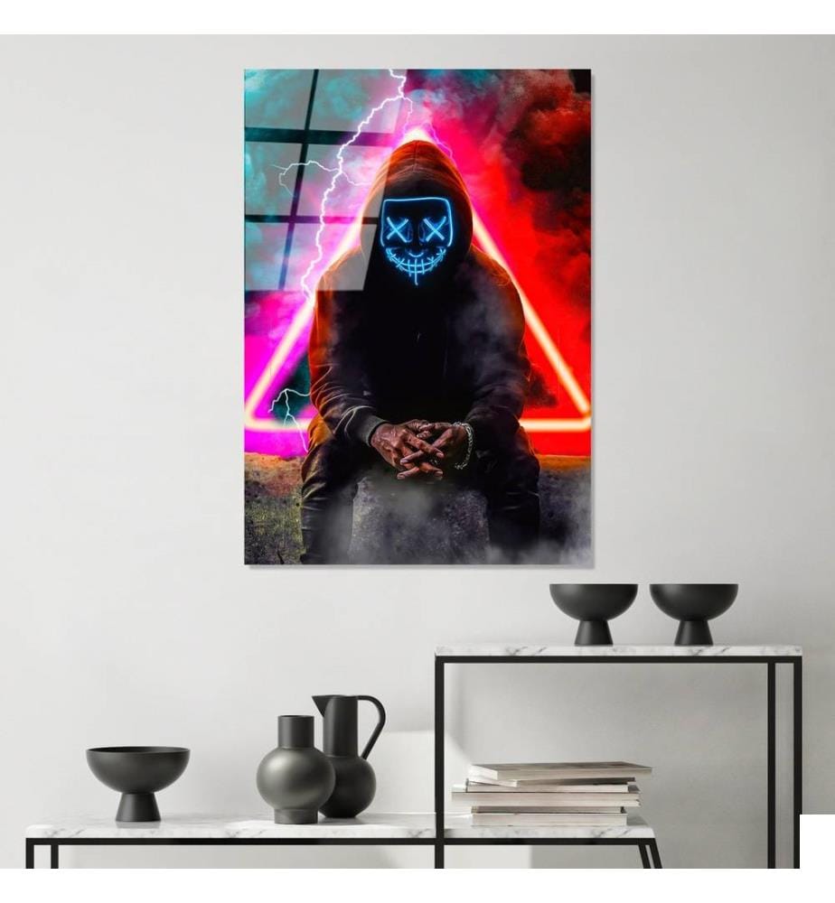 Peinture décorative en verre trempé, multicolore, 100% verre trempé