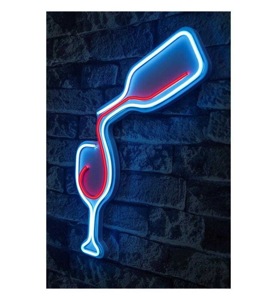 Eclairage décoratif en plastique, bleu, rouge, bandes de néon flexibles