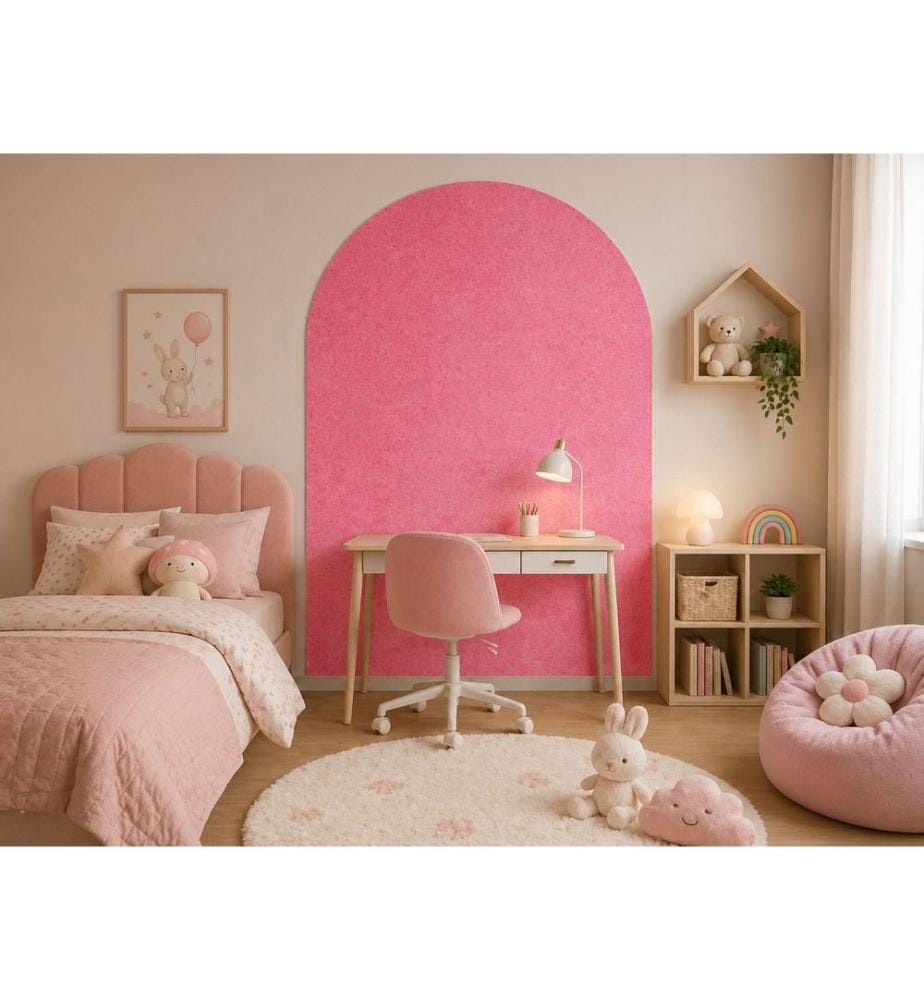 Sticker mural décoratif, vinyle, rose