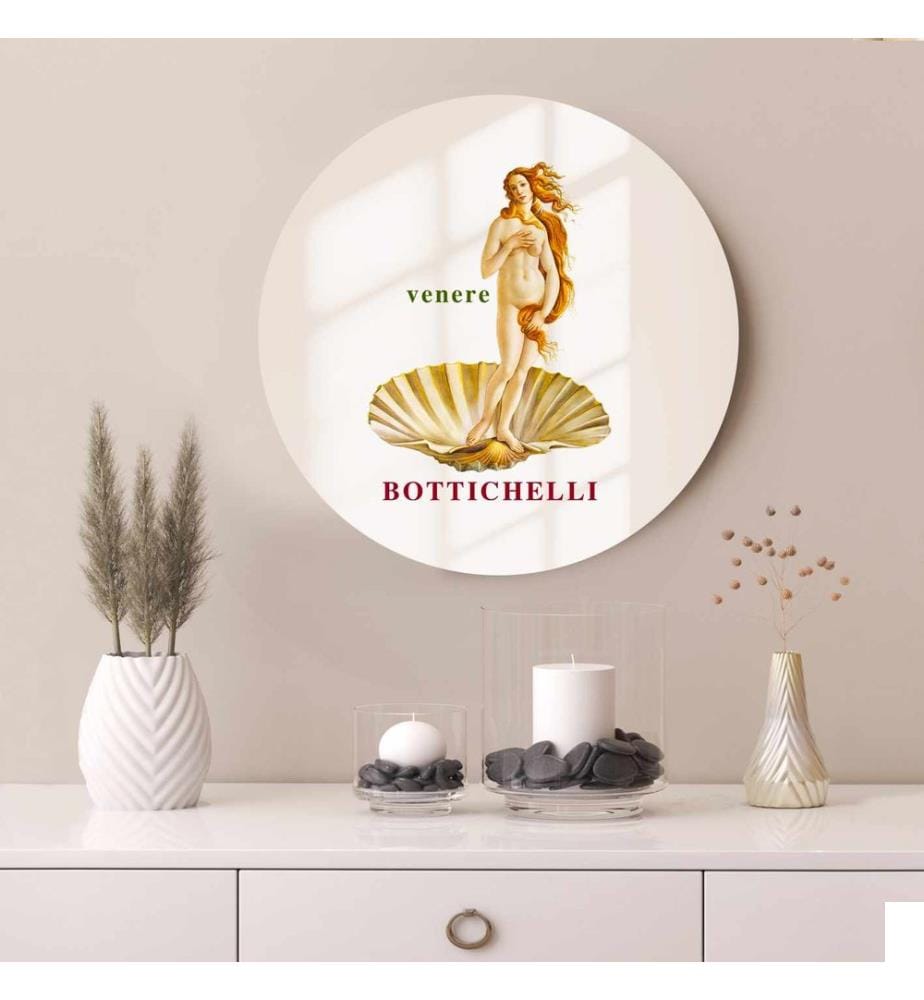 Miroir décoratif, 100 % verre, multicolore