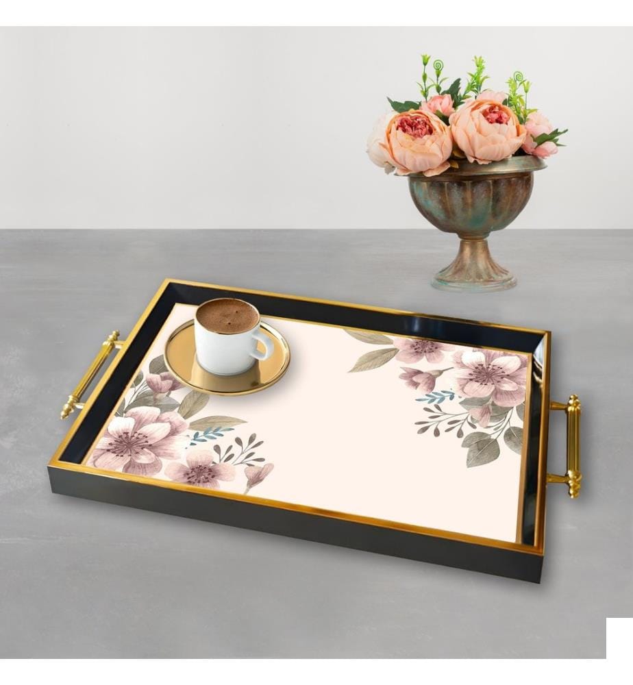 Plateau, multicolore, 100 % VERRE