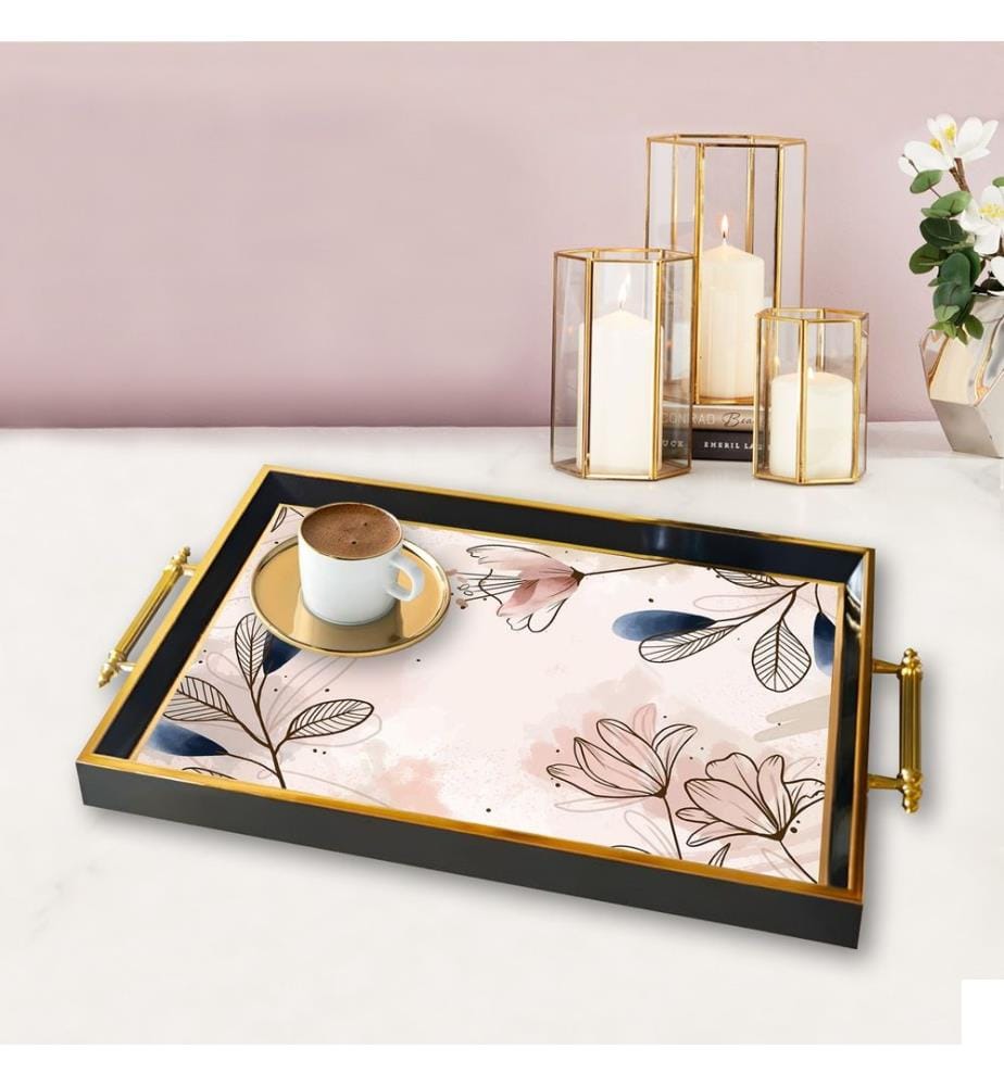Plateau, multicolore, 100 % VERRE