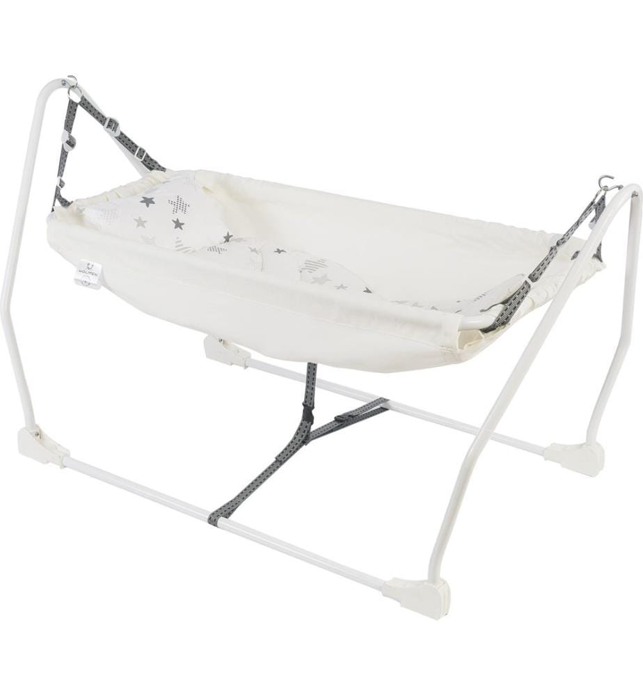 Hamac pour bébé, écru, 100 % MÉTAL, tissu : 100 % COTON
