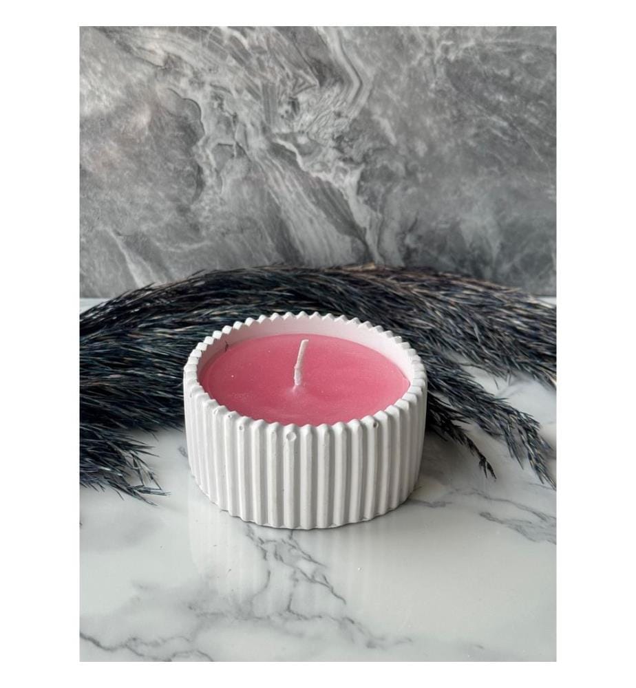 Bougie, Rouge, 100% CONCRETE