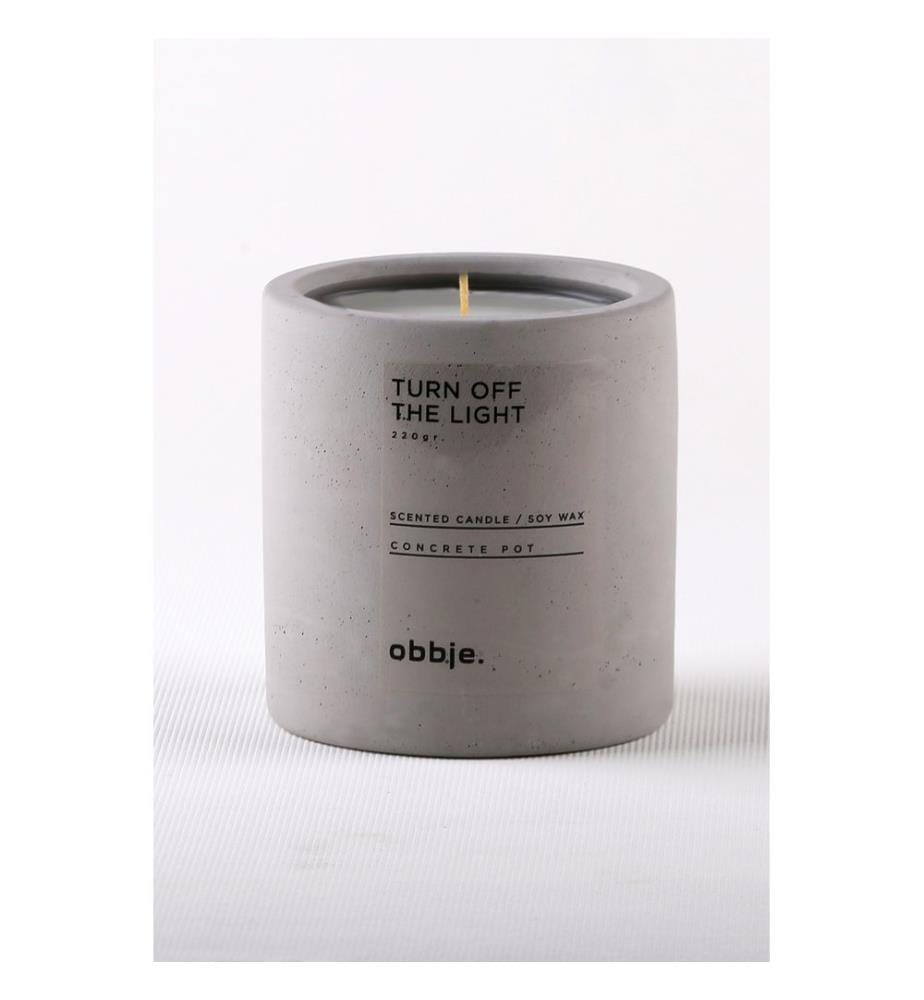 Bougie, Gris, 100% CONCRETE