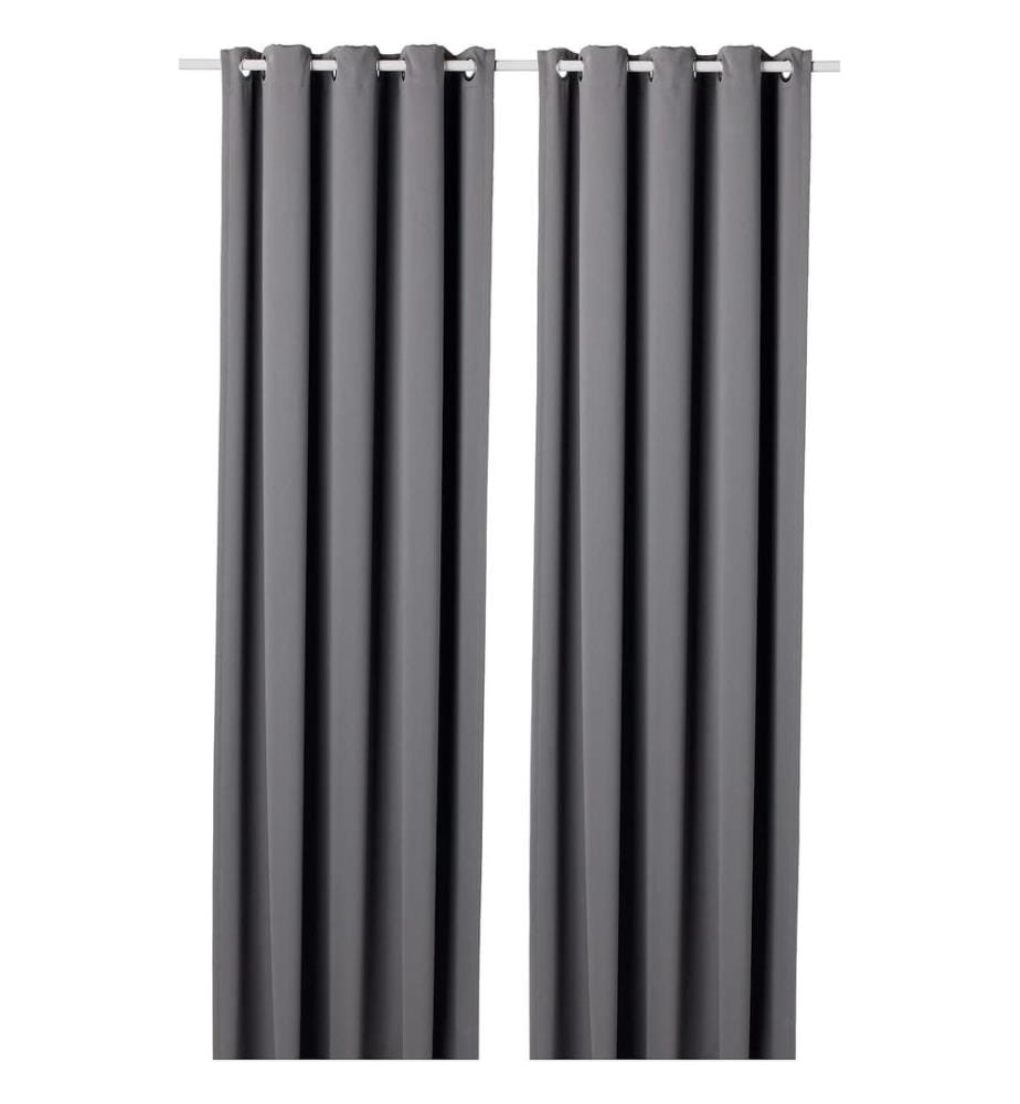 Rideau, 2 pièces, Anthracite, 100% POLYESTER