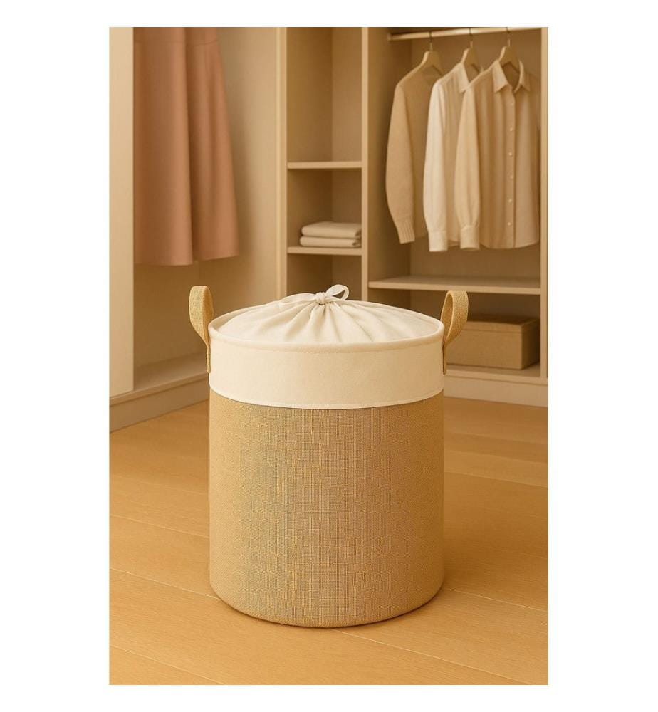Panier en feutre, blanc, crème, 100% JUTE