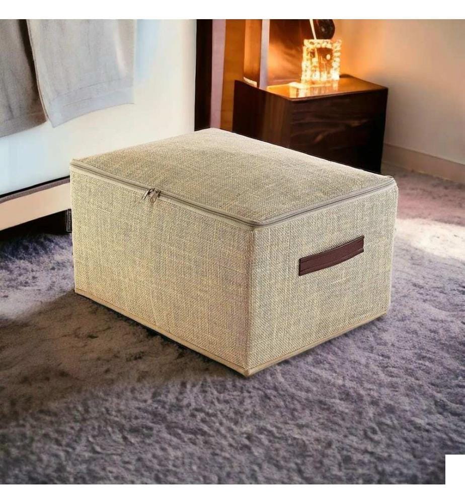 Sac de rangement, marron clair, 100% JUTE