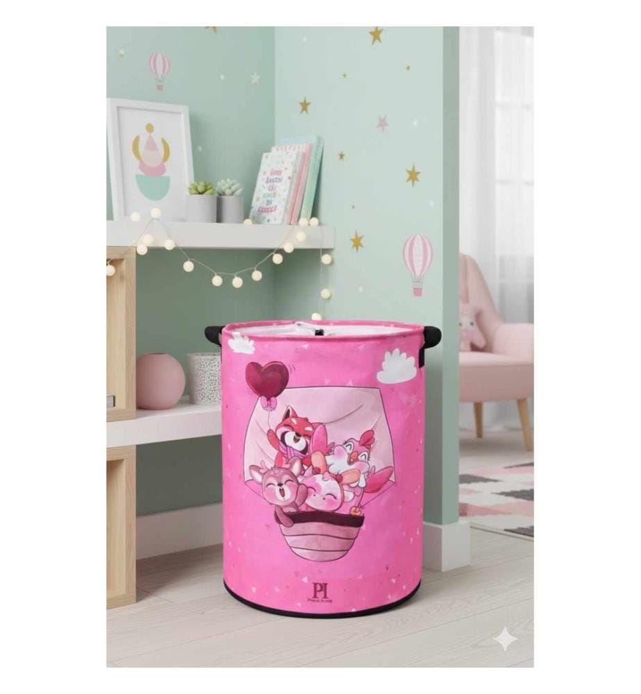 Panier en feutrine, 100 % polyester, rose