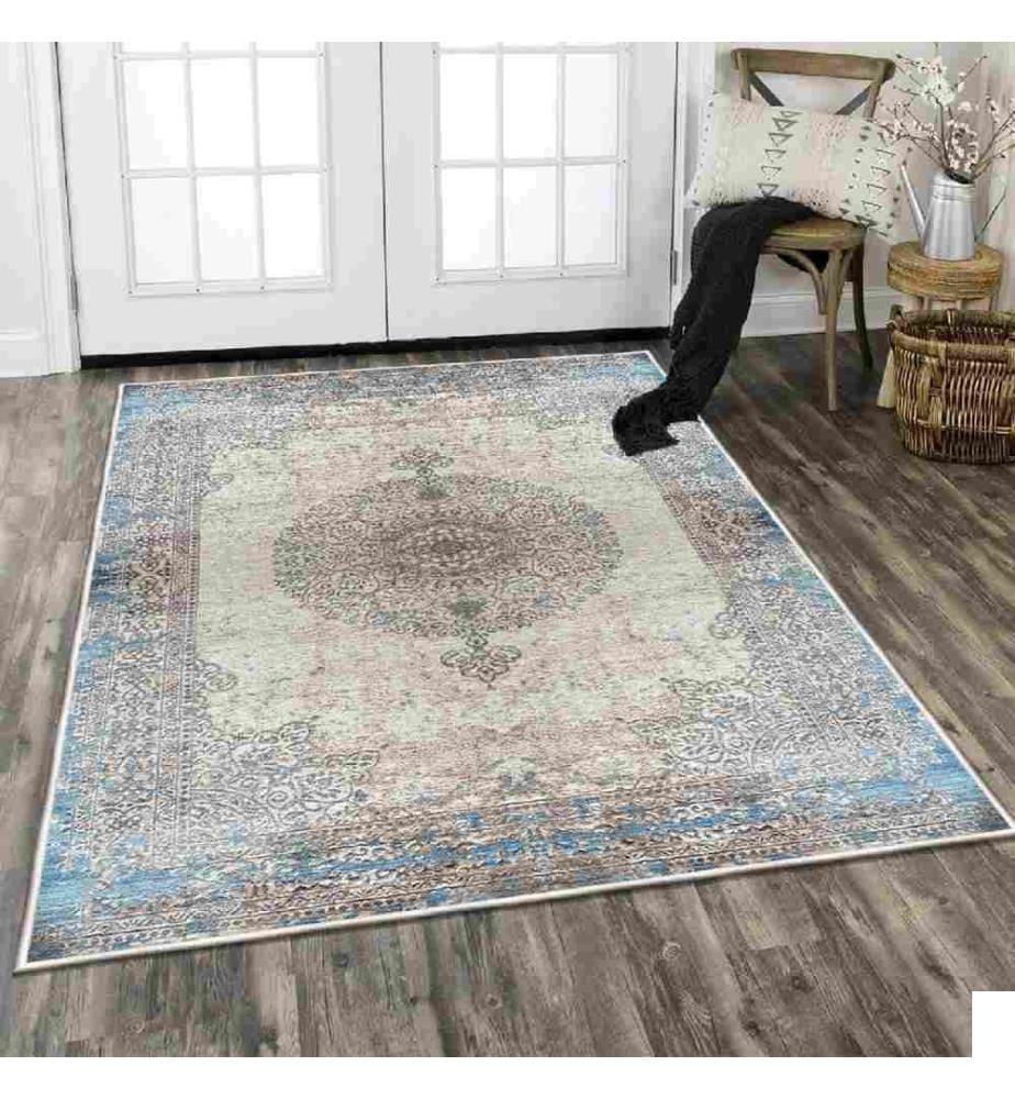 Tapis, 80 x 120, , Multicolore, Tissu velours, Semelle coton