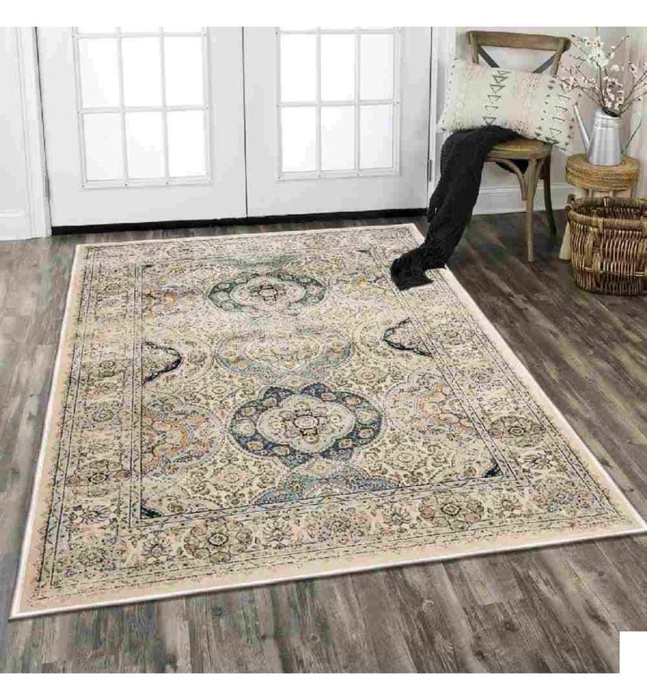 Tapis de salle, Multicolore, 100% Velours, Semelle : 100% COTON, 100 x 300 cm