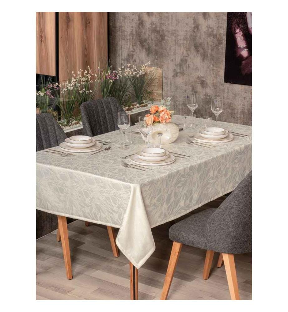 Tablecloth, Cream, 100% Polyester