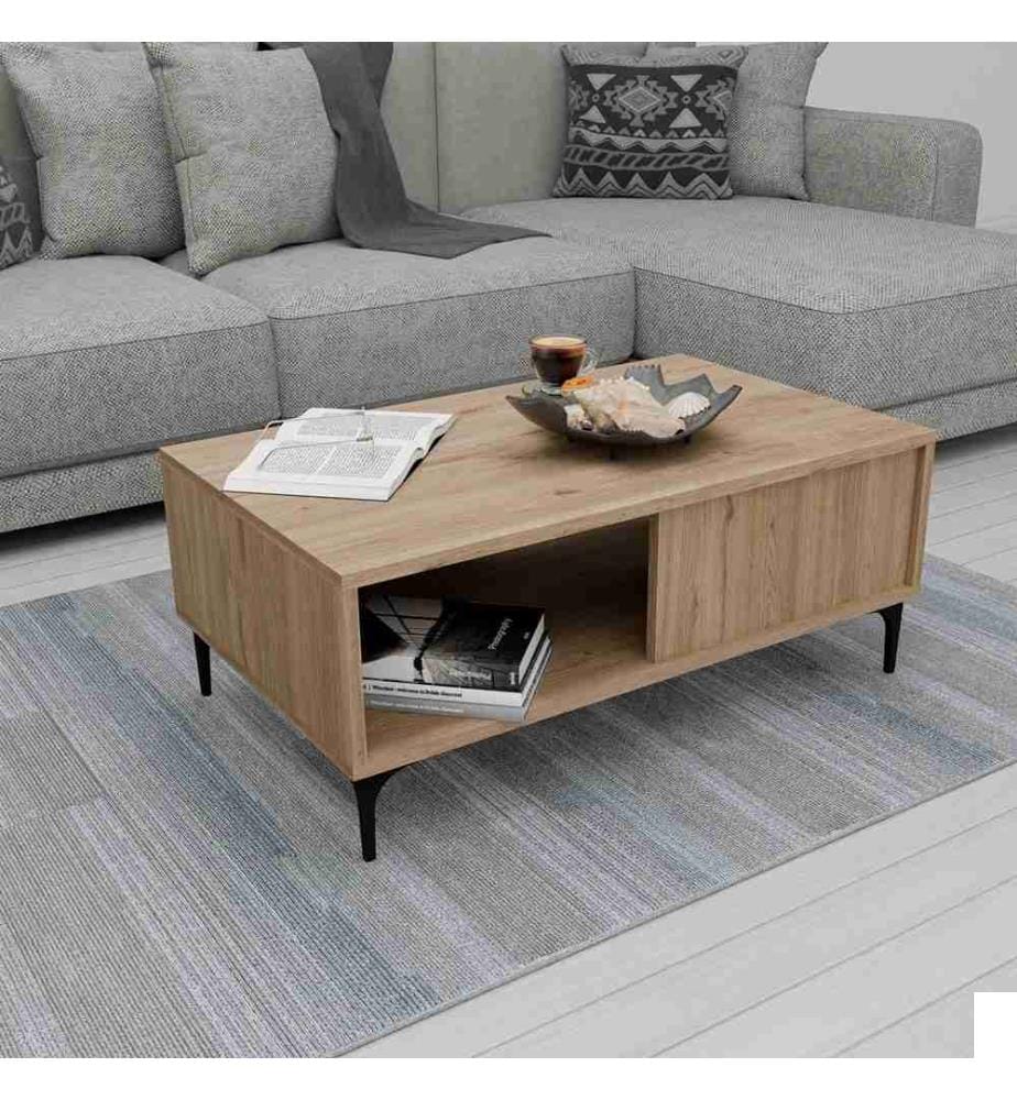 Coffee Table, Oak, Melamine Coated Chipboard