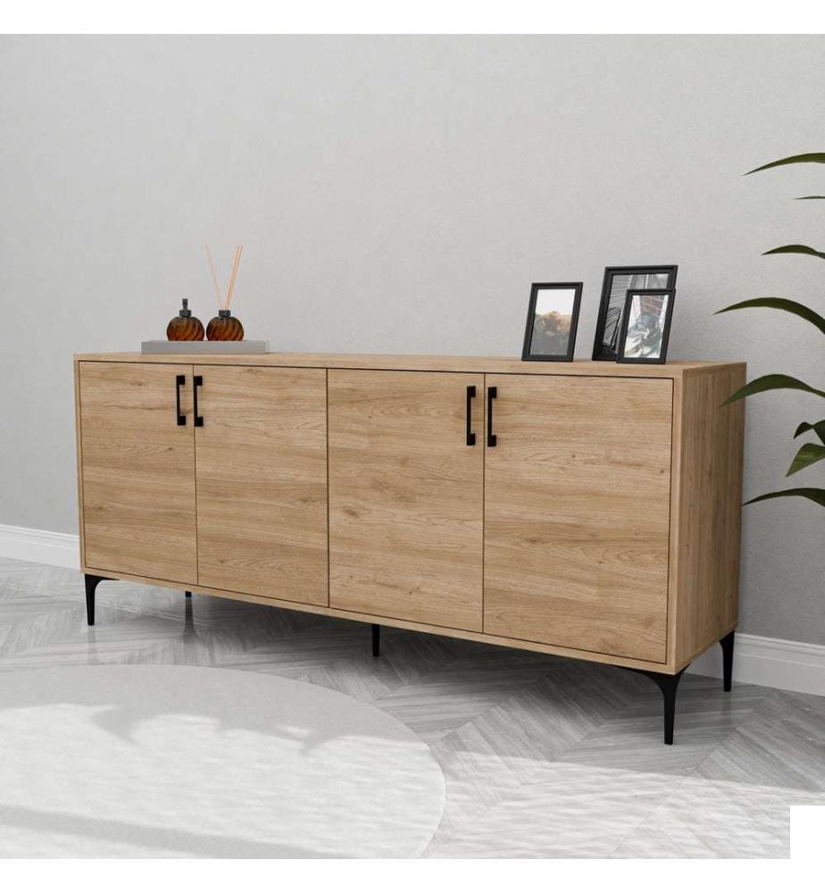 Console, Oak, Melamine Coated Chipboard