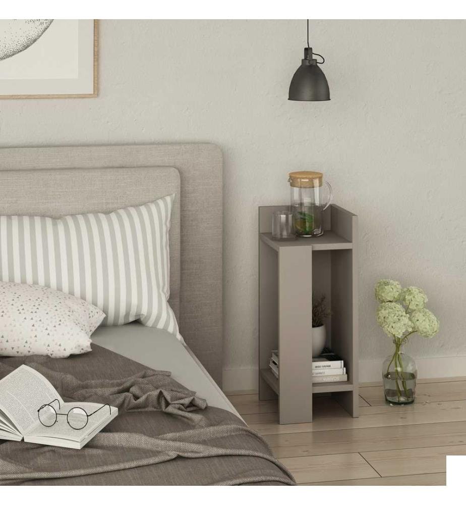 Nightstand, Light Mocha, Melamine Coated Particle Board