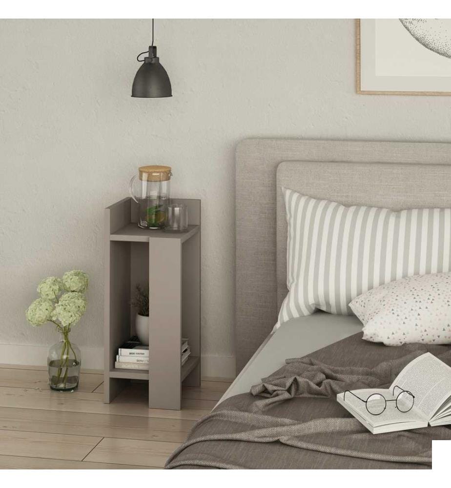 Nightstand, Light Mocha, Melamine Coated Particle Board