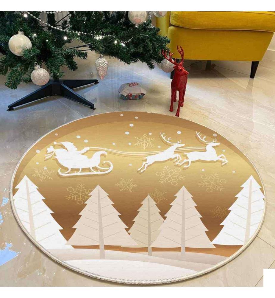 Tapis, 140 cm, , Gold White, 70% Coton - 30% Polyester, 1450 gr-m²,