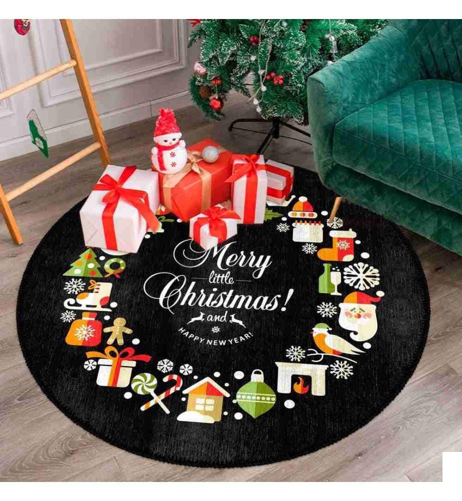 Tapis, Multicolore, 70% Coton - 30% Chenille, 70 x 70 cm