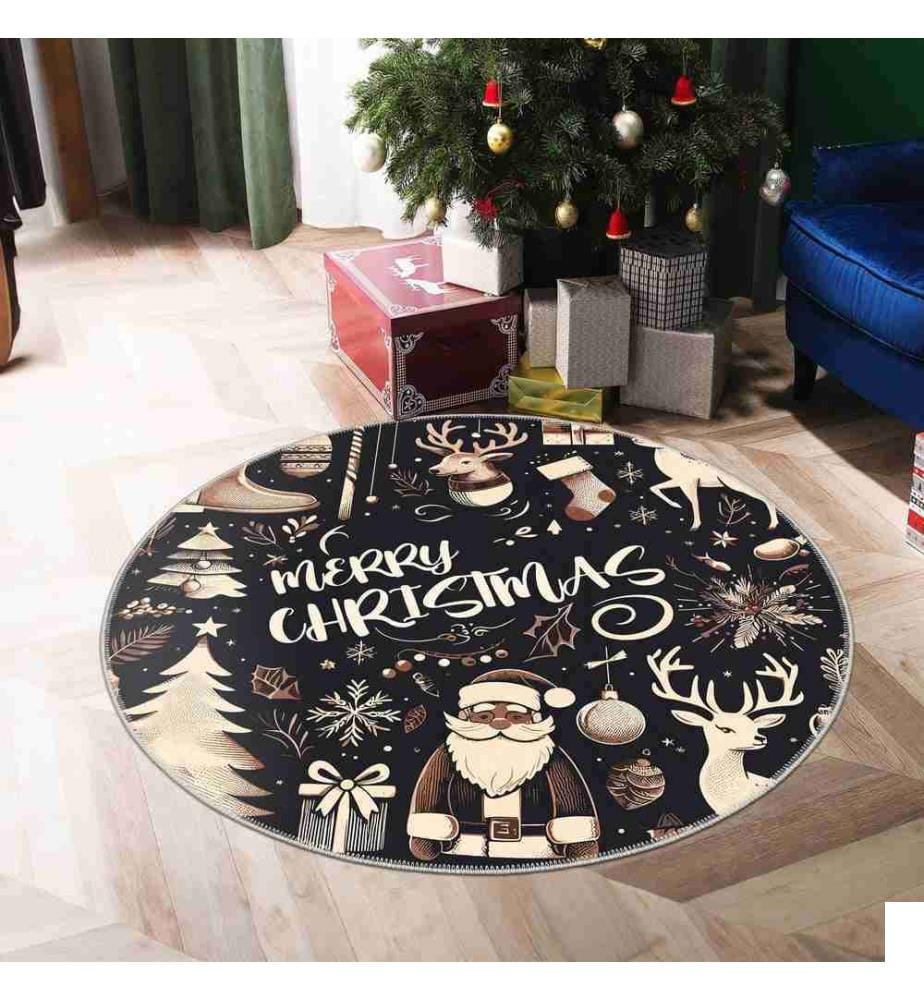 Tapis, Multicolore, 70% Coton - 30% Chenille, 150 x 150 cm