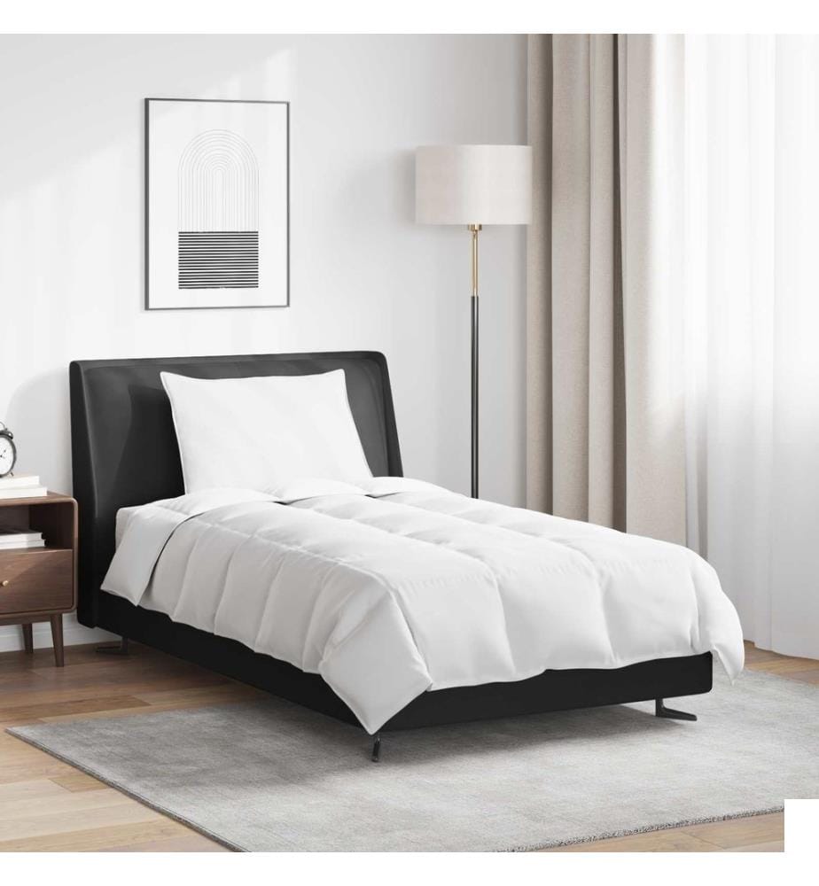 Duvet d'hiver avec oreiller 2 pcs Blanc Plume de canard