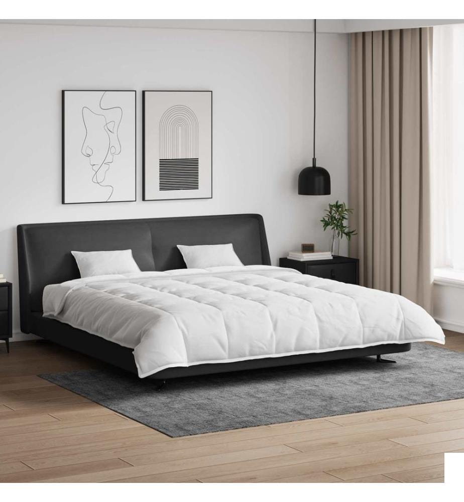 Ensemble de Duvet avec oreiller 3 pcs Blanc Plume de canard