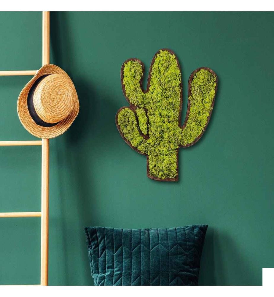 Accessoire mural décoratif, vert, blanc, 100% MDF - Moss