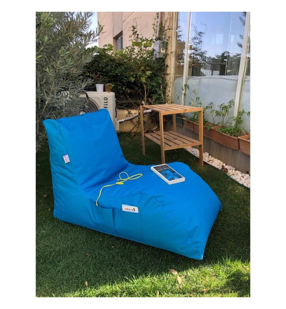 Sac pouf, turquoise, 100% polyester, tissu : 100% Impertex