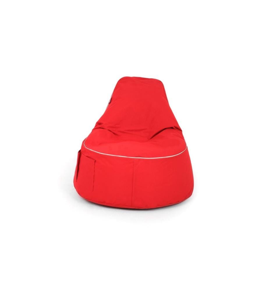 Sac pouf, rouge, 100% polyester, tissu : 100% Impertex