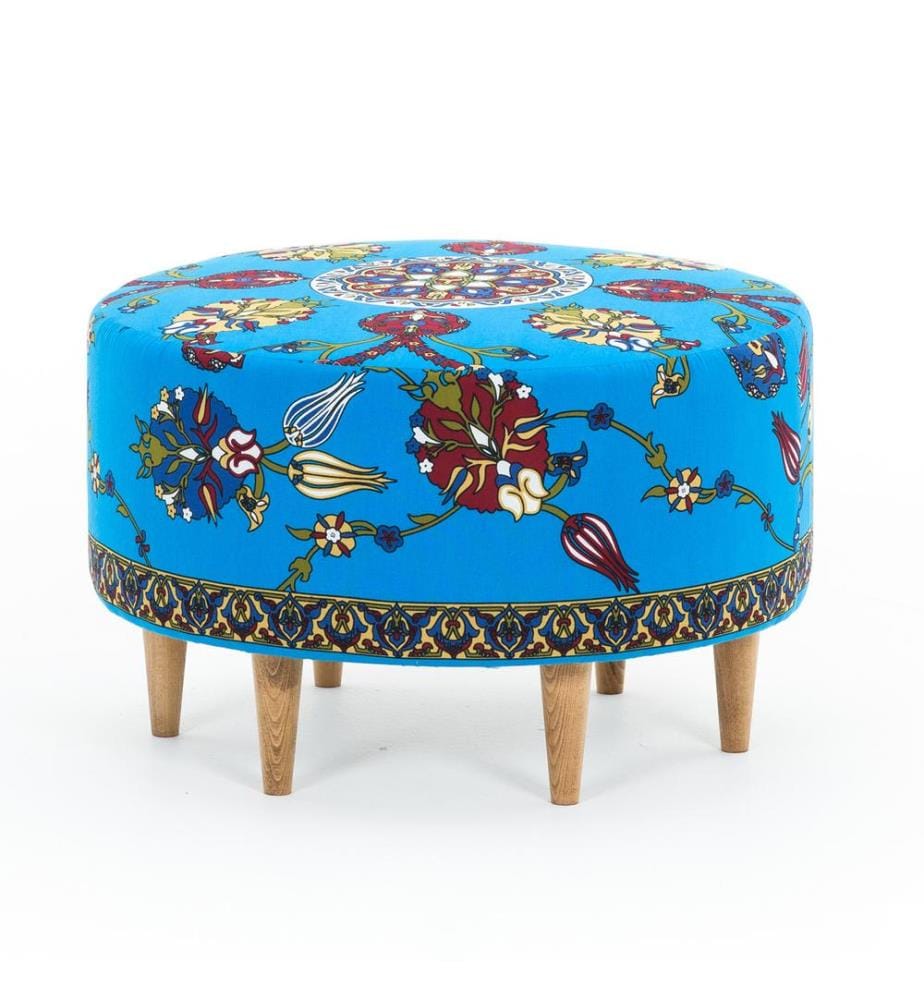 Bleu, Tabouret De Siège, Bois Cadre De Hêtre , MDF