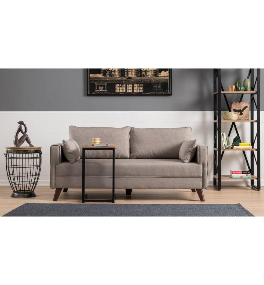Crème, Canapé Lit, Bois Cadre , MDF