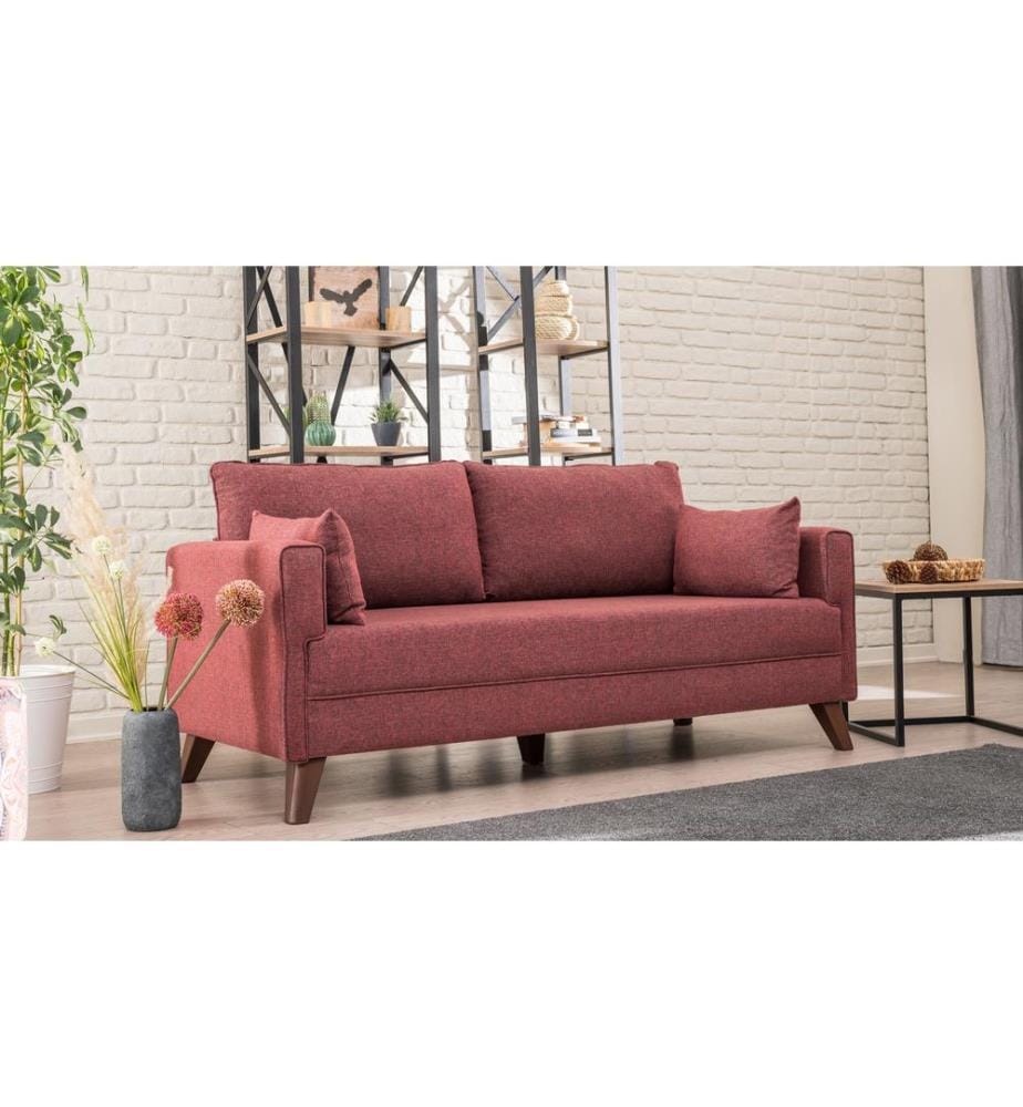 Claret, Rouge, Canapé Lit, Bois Cadre , MDF
