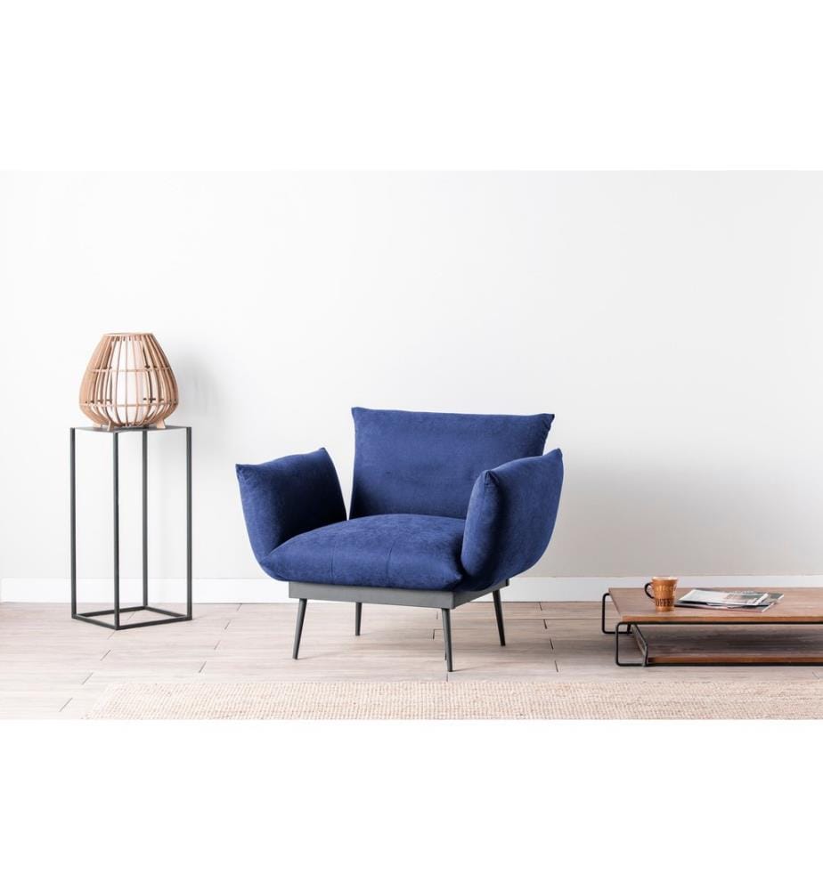 Marine, Bleu, Chaise Bistro, Cadre , Jambes: Métal