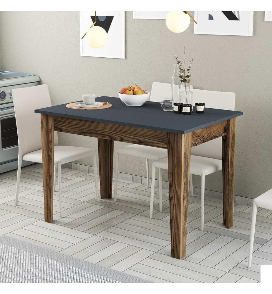 Couleur Noix, Anthracite, Tables Basses, 75X110X72 cm, Plaque De Particules Enrobée De Mélamine