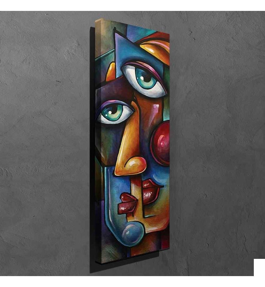 Peinture décorative sur toile, Multicolore, Toile