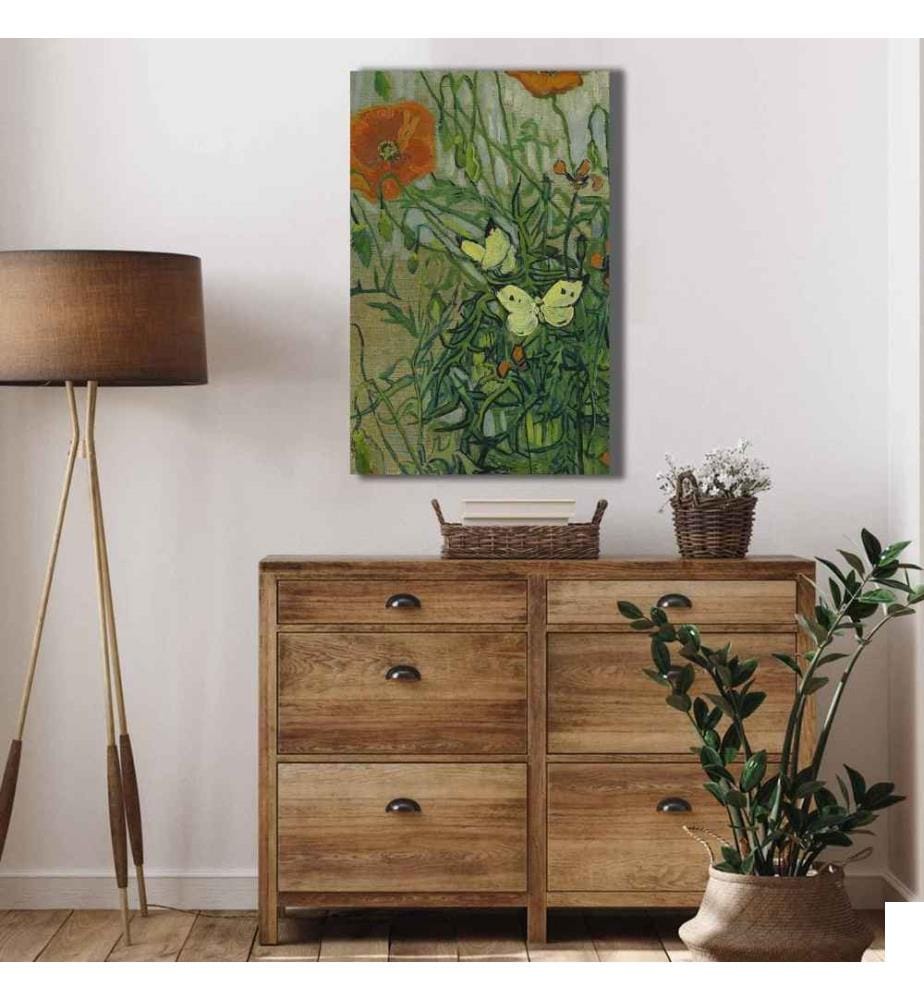Peinture décorative sur toile, multicolore, toile, cadre en bois