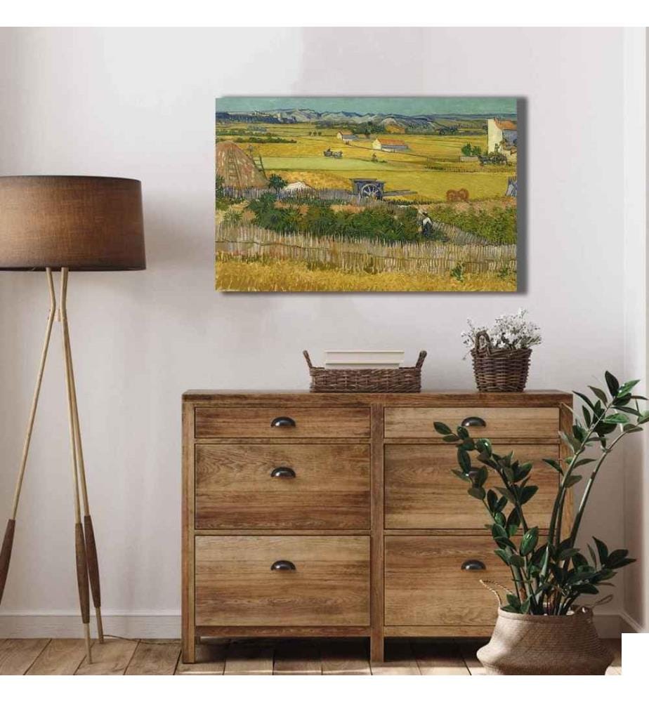 Peinture décorative sur toile, multicolore, toile, cadre en bois