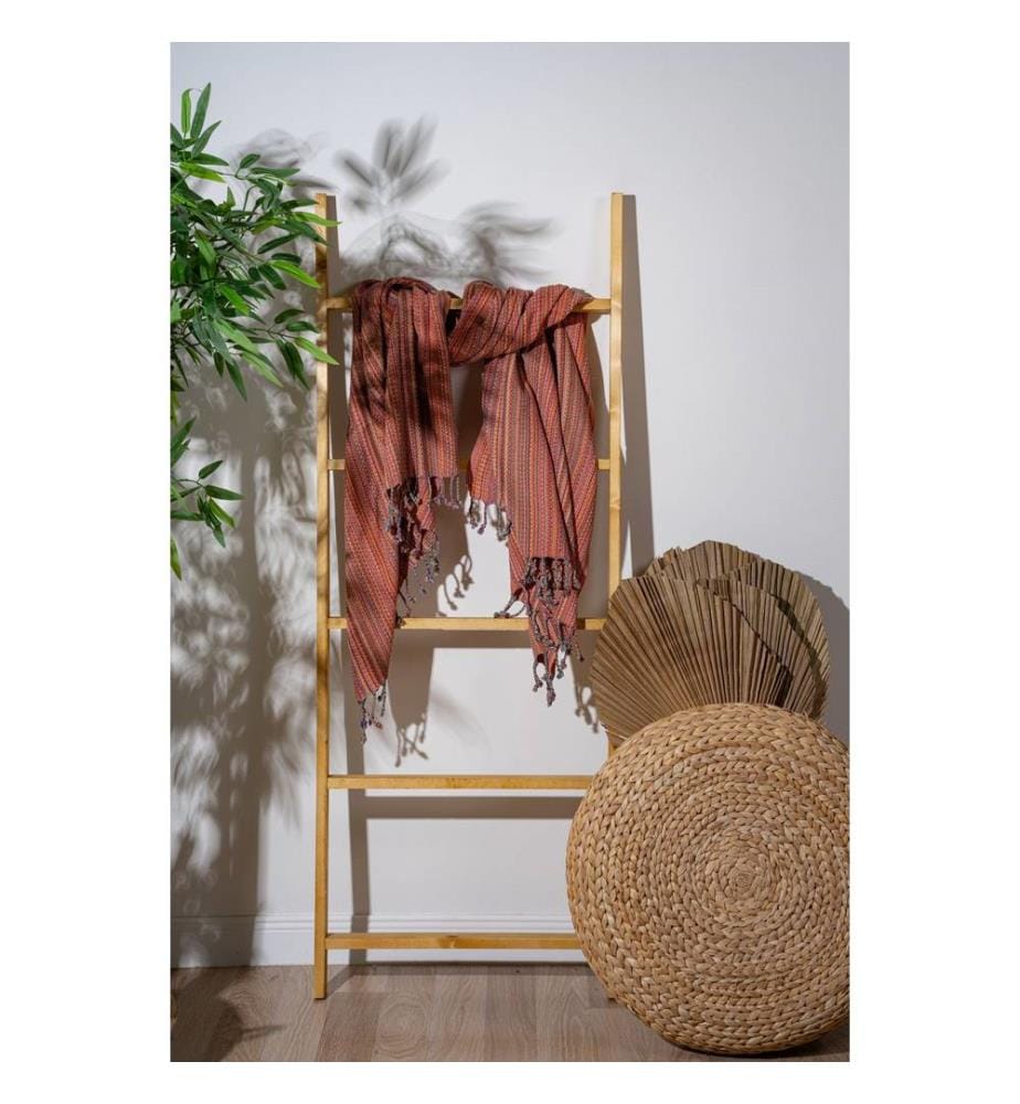 Fouta, serviette de plage, orange, 60 % COTON 40 % POLYESTER