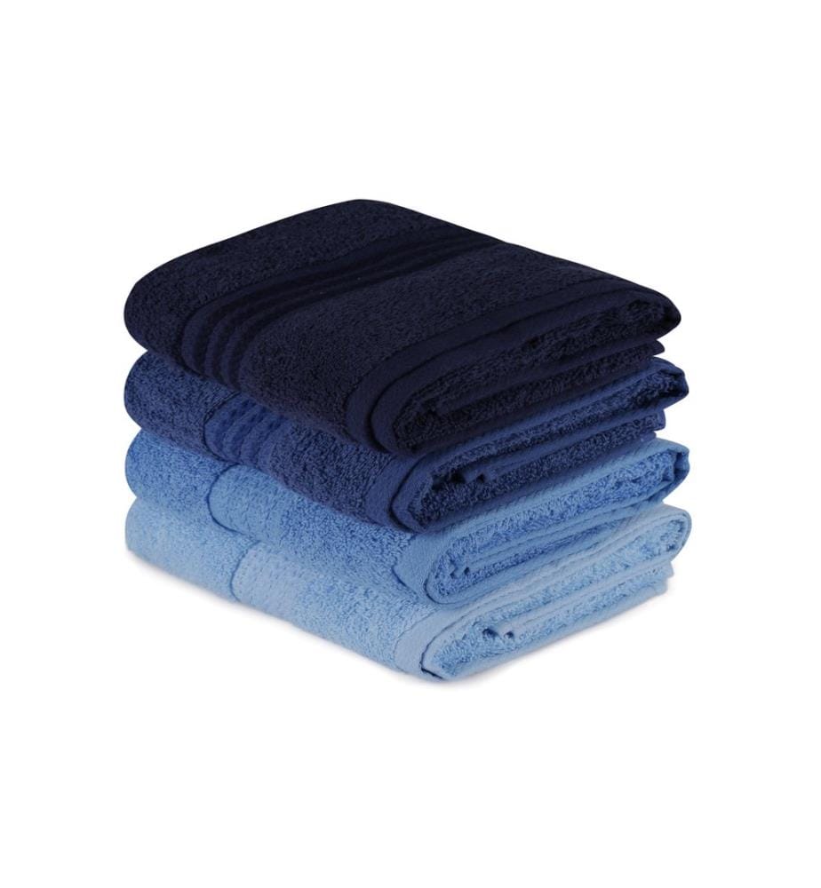 Bleu Foncé, Serviettes, 500 Gr , M², Coton