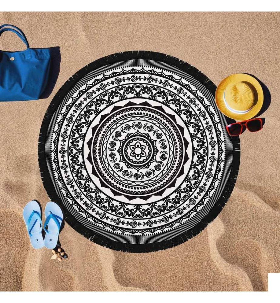 Serviette de plage, multicolore, 60 % COTON / 40 % POLYESTER